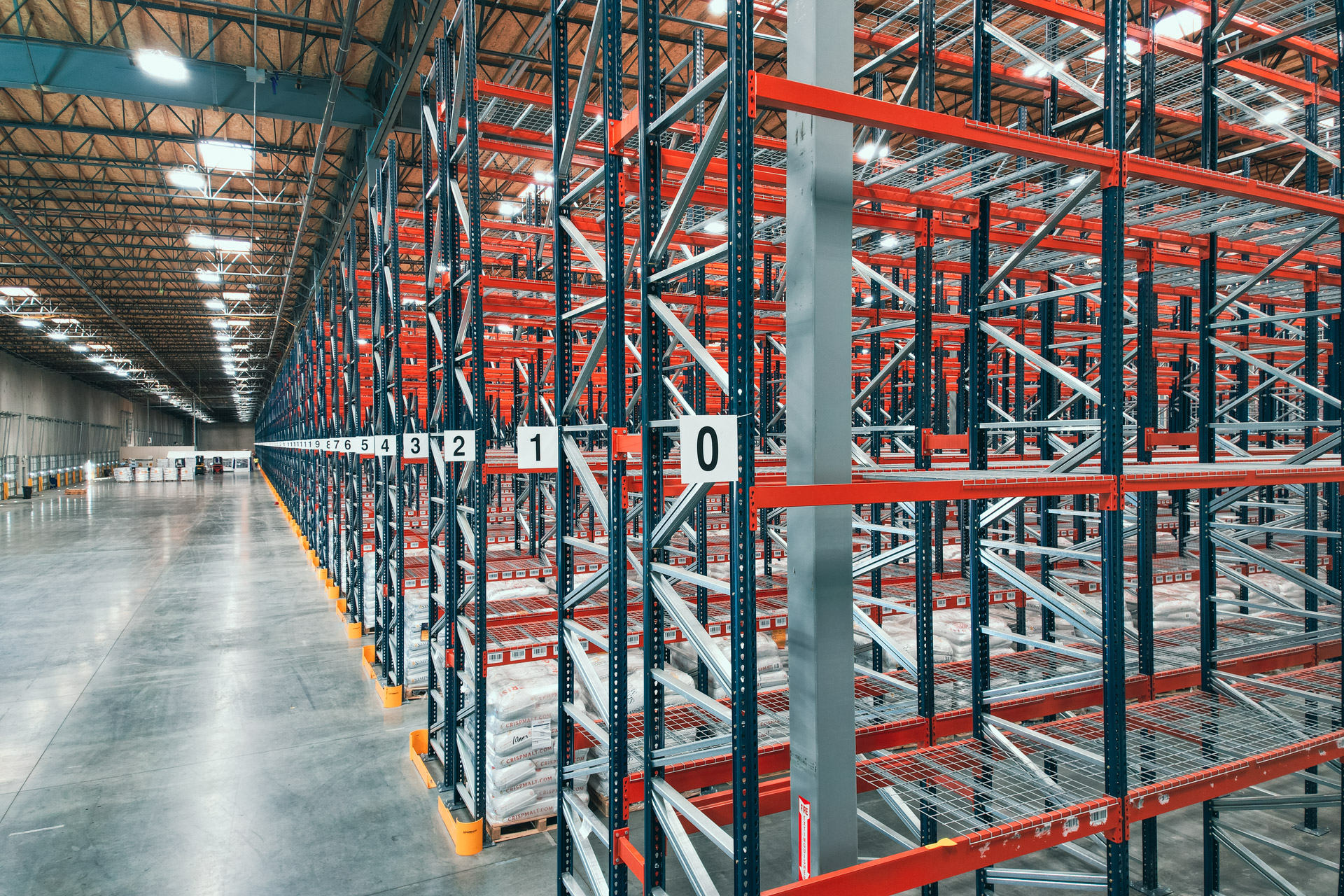 Industrial pallet racking warehouse in Centerville Ohio